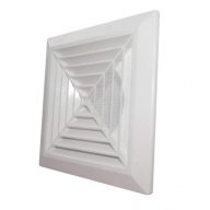 Dospel KKS 125, szellőzőrács, szúnyoghálóval, négyzet