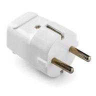 Famatel Földelt dugvilla fehér, 16A-250V