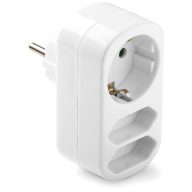   Famatel TDF dugó hármas, 1db földelt 2db földeletlen, 10/16A-250V