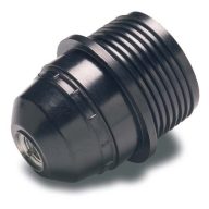 Famatel Műanyag csillárfoglalat E-27 fekete, galléros