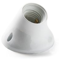 Famatel Műanyag ferde alj, max. 60W, E-27 fehér