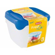   Curver "Fresh & Go" szögletes ételtartó szett 3x1,2l