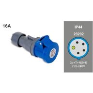 Famatel FAMATEL ipari lengő dugalj 3P+N+F 230V 16A IP44