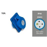  Famatel FAMATEL ipari beépíthető dugalj 3P+F 230V 16A IP44