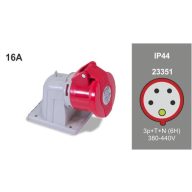   Famatel FAMATEL ipari rögzíthető dugalj /dafr-164/ 3P+N+F 380V 16A IP44