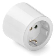   Famatel Földelt falon kivüli dugalj /kerek/ fehér, 16A-250V