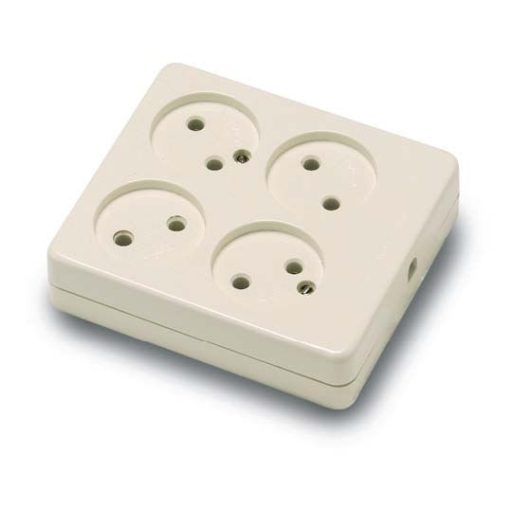 Famatel Földeletlen elosztó négyes /négyzet/ krém