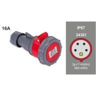 Famatel FAMATEL ipari lengő dugalj 3P+N+F 380V 16A IP67