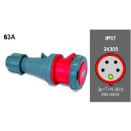 Famatel FAMATEL ipari lengő dugalj 3P+N+F 380V 63A IP67