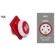   Famatel FAMATEL ipari beépíthető dugalj 3P+N+F 380V 16A IP67