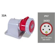   Famatel FAMATEL ipari ráépíthető dugalj 3P+N+F 32 A 380 V IP67