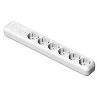   Famatel Földelt szerelhető elosztó hatos+ kapcsoló 16A-250V