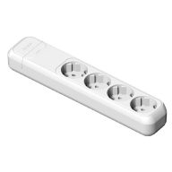   Famatel Földelt szerelhető elosztó négyes /hosszanti/ 16A-250V