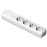   Famatel Földelt szerelhető elosztó négyes kapcsolóval 16A-250V