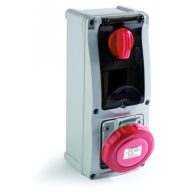 Famatel Szerelt ipari alj kapcsolóval 3P+N+F 16A 380V IP67