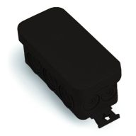   Famatel Kötődoboz 90x43x36mm könnyített oldal IP55 fekete