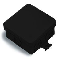   Famatel Kötődoboz 75x75x36mm könnyített oldal IP55 fekete