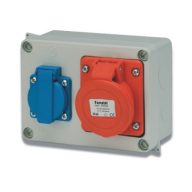   Famatel 3072 szerelő doboz 1db házt. alj + 1db 5P 16A ip. alj, IP44