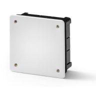   Famatel Elágazódoboz, 115x115x45mm, csavaros fedéllel, IP30
