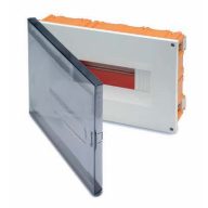   Famatel 12 mod. gipszkarton elosztó szekrény átlátszó ajtóval