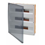   Famatel 60 mod. 3 soros gipszkarton elosztószekrény átlátszó ajtóval