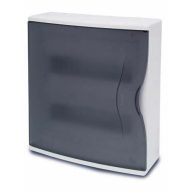   Famatel 24 mod. falon kivüli elosztószekrény átlátszó. ajtóval