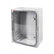   Famatel Műanyag szekrény+szerelőlap átlátszó ajtóval 30x40x16,5cm IP65
