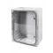 Famatel Műanyag szekrény+szerelőlap átlátszó ajtóval 30x40x16,5cm IP65