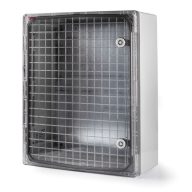   Famatel Műanyag szekrény átlátszó ajtóval+szerelőlap 40x50x17,5cm IP65