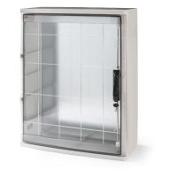  Famatel Műanyag szekrény átlátszó ajtóval+szerelőlap 60x80x26,5cm IP65