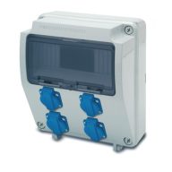   Famatel AcQUA 9 mod. szerelt ipari doboz /4db háztartási alj/