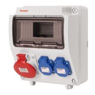   Famatel AcQUA 9 mod. szerelt doboz /2db ht. alj+1db  5P 16A/ vezeték nélkül