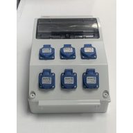   Famatel Szerelt 12 m. ip.szekrény 400x265x1550mm, 6db HT (13953)