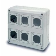 Famatel AcQUA 6 szerelvényhelyes doboz 380x380x130mm