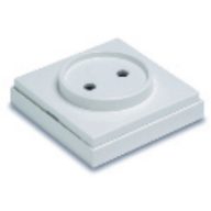   Famatel Földeletlen dugalj, falon kívüli, 10A-230V,  fehér