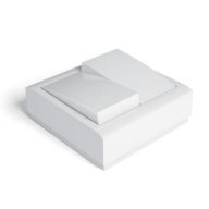 Famatel Csillár kapcsoló, falon kivüli, 10A-250V, fehér