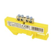   Bemko Sínre pattintható vezeték közösítő 4-es, 63A, sárga