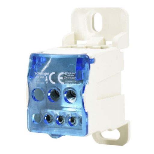 Bemko Elosztóblokk 80A, 7 bekötési pont