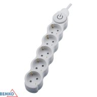Bemko Hosszabbító 5-ös 1,5 m vez.+kapcsoló 16A-230V