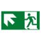 Bemko C91-MLR-PKT-OUL Piktogram vészvilágítóhoz (felfele-balra mutató nyíl)