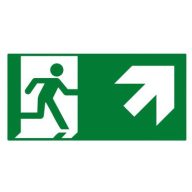   Bemko C91-MLR-PKT-OUR Piktogram vészvilágítóhoz (felfele-jobbra mutató nyíl)