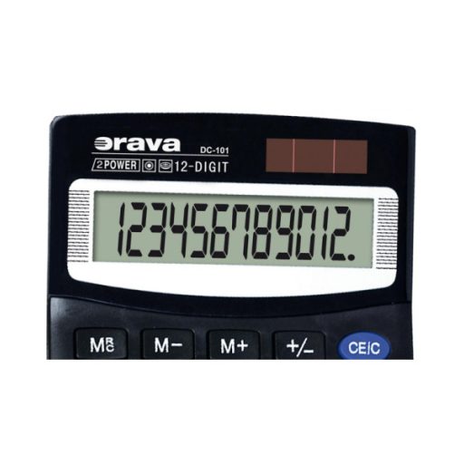 Orava Számológép - Elem+ Napelem, 12 Karakter