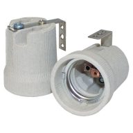 Bemko Kerámia foglalat rögzítő lemezzel 250V, E27, BEM