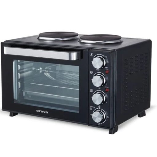 Orava Minikonyha - 2600W 28L sütő + 2db elektromos főzőlap