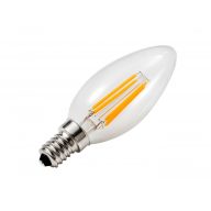   Helios LED filament gyertya izzó 4W 230V E14 C37 3000K 470lm