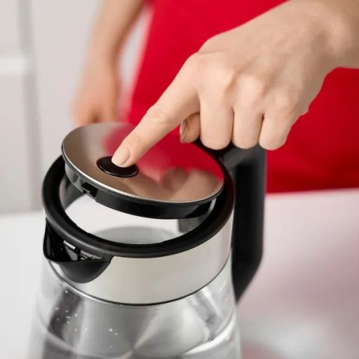 MPM Vízforraló üveg-króm 1,7 L cserélhető szűrő