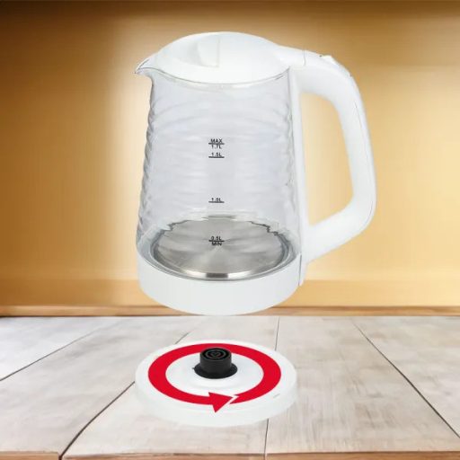 MPM Vízforraló - 1.7 L, Üveg, 2200 W