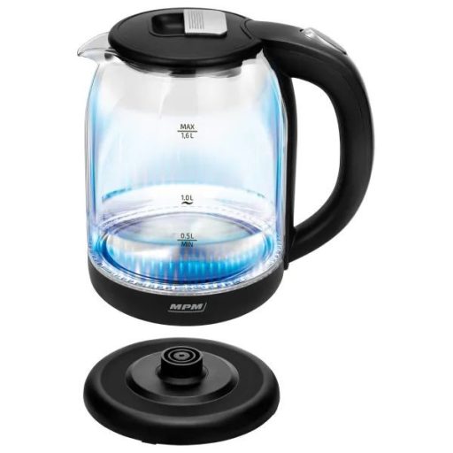 MPM Vízforraló 1,6 L, Üveg, 1500W