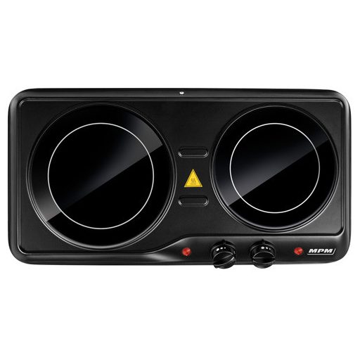 MPM Kerámia főzőlap 2000W dupla fekete