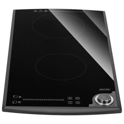 MPM Indukciós Főzőlap, Kétzónás, 1300W+1800W